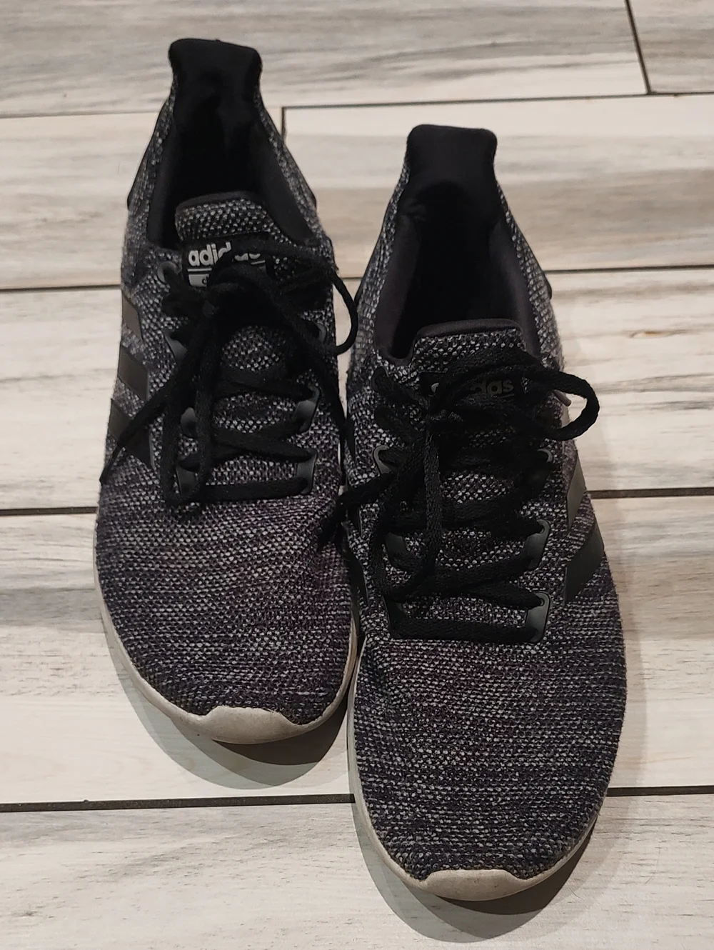 Mens Black and Gray Knit Adidas
